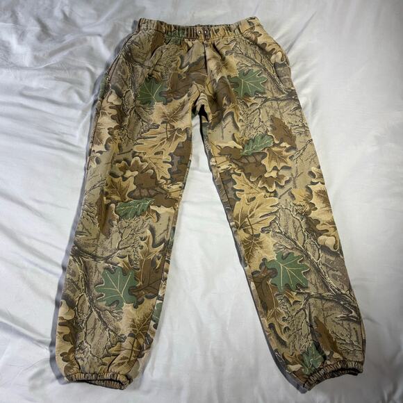 Vintage 80s 90s Realtree Redhead Camo Jogger Sweatpants USA Size Medium - Picture 1 of 6